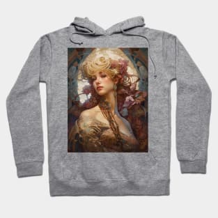 Alphonse Mucha style Hoodie